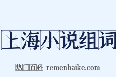 上海小说组词是什么意思的图片